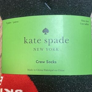 Kate Spade 3 Pack Crew Socks    OS